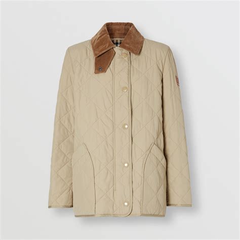 Quilted Thermoregulated Barn Jacket in Honey 